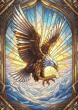Stained Glass Eagle