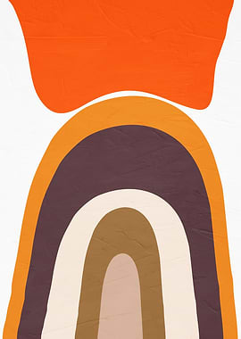 Abstract Rainbow Art Print