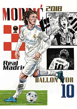 Luka Modrić Ballon d'Or 2018 Illustration