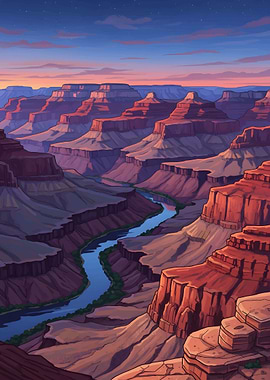 Grand Canyon Illustration