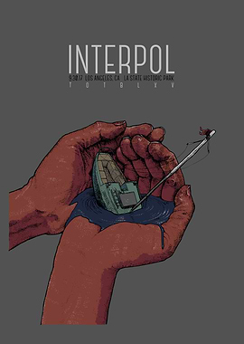 Interpol Concert Poster Art
