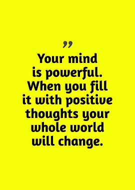 Positive Affirmation: Mind and World