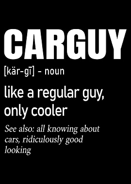 Carguy Definition Black and White