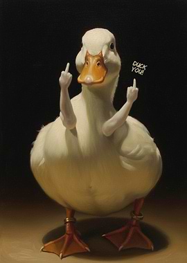 Duck You! Funny Duck Art