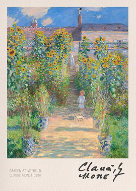 Garden at Vétheuil by Claude Monet