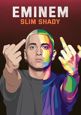Eminem Slim Shady Pop Art Portrait