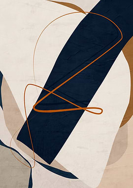 Abstract Shapes and Lines Art