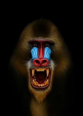 Mandrill Portrait