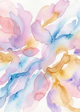 Watercolor Abstract Floral
