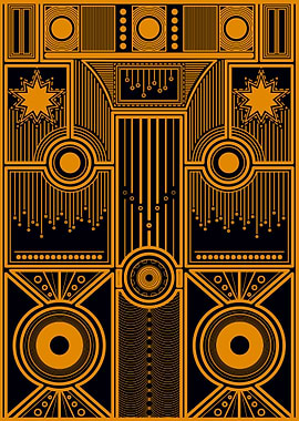 Abstract Geometric Art Deco Pattern