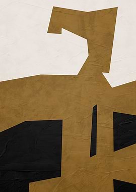 Abstract Geometric Art in Earth Tones