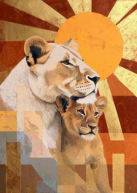 Lioness and Cub
