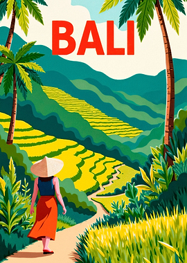 Bali Travel Poster