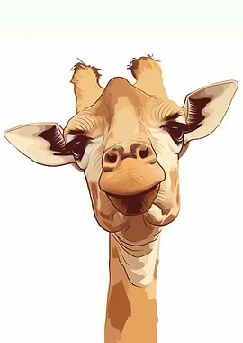 Close-up Giraffe Portrait