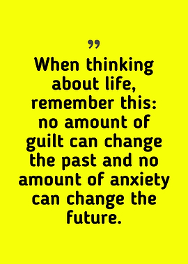 Inspirational Quote on Yellow Background