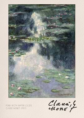 Pond with Water Lilies by Monet