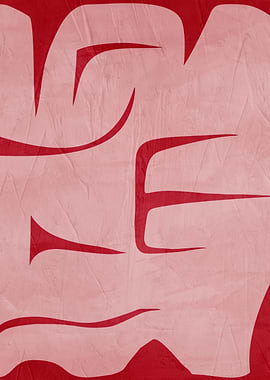 Abstract Red and White Design