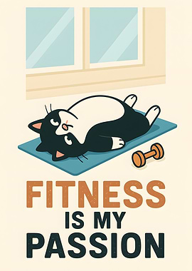 Fitness is my passion cat