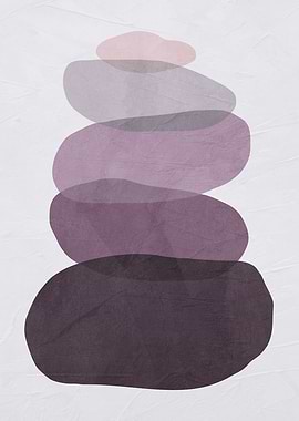 Stacked Stones Abstract Art