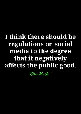 Elon Musk quote on social media