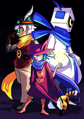 OneShot characters in digital art style