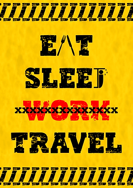 Eat Sleep Travel Graphic