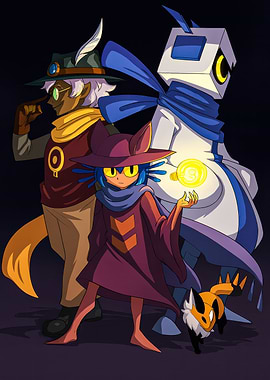 OneShot characters group illustration