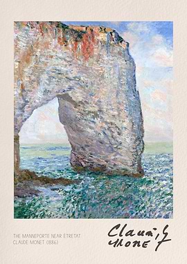 The Manneporte Near Étretat by Monet