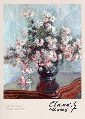Chrysanthemums by Claude Monet