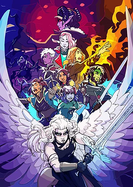 Fantasy Character Group Illustration