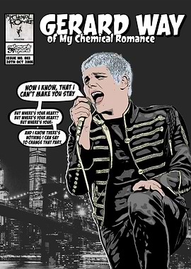 Gerard Way My Chemical Romance The Black Parade Comic Book Cover
