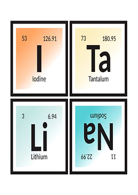 Periodic Table Elements: Italian