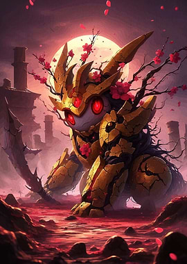 Armored Creature Cherry Blossoms