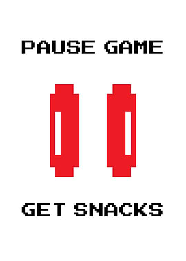 Pause Game Get Snacks Pixel Art