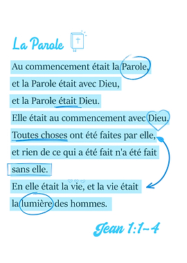 La Parole - Jean 1:1-4