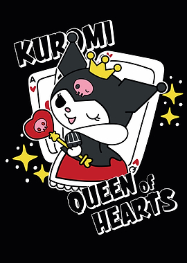 Kuromi Queen of Hearts Illustration