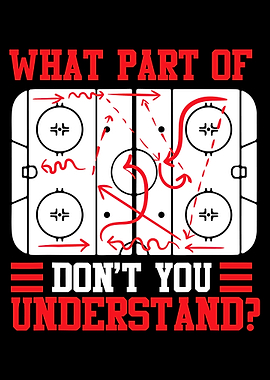 Hockey Play Diagram - Funny Quote