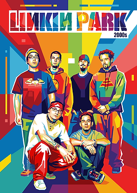Linkin Park 2000s Pop Art Portrait