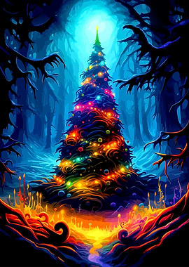 Christmas Tree in Enchanted Forest
