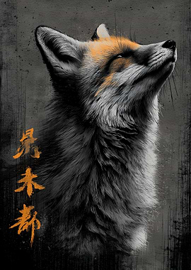 Ukiyo Minimalism Red Fox