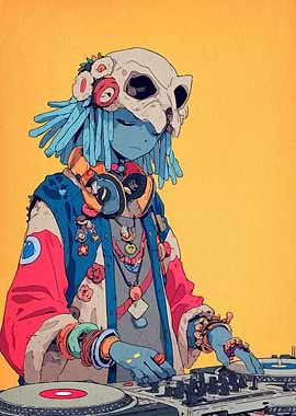 Skull Mask DJ