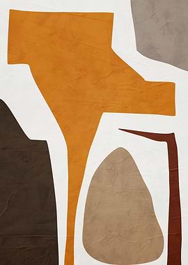 Abstract Shapes in Earth Tones