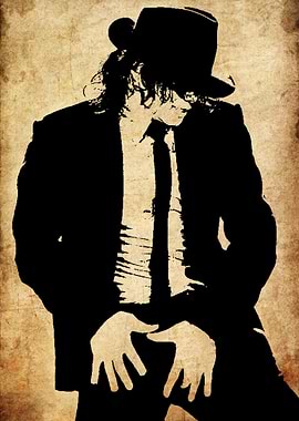 Michael Jackson Silhouette Art