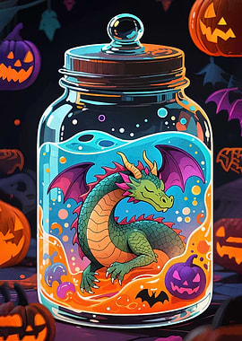 Dragon in a Jar Halloween