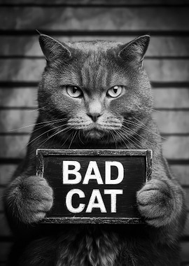 Grumpy Cat Mugshot: Bad Cat