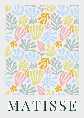 Matisse Inspired La Gerbe (The Sheaf) Style Floral Pattern Art