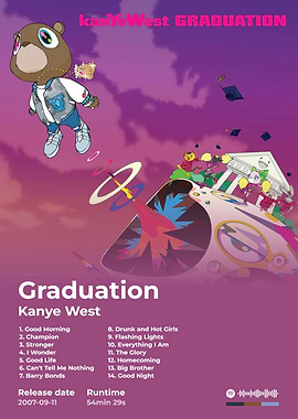 Kanye West Graduation Album Cover