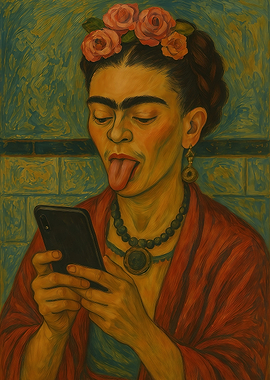 Woman On Phone Selfie