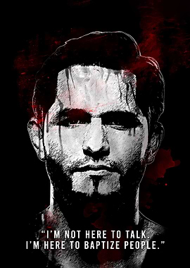 Jorge Masvidal Portrait with Quote