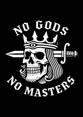 No Gods No Masters Skull
